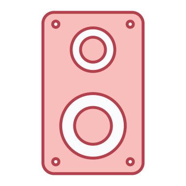 Müzik hoparlörü vektör illüstrasyonu