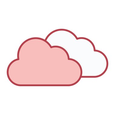 Bulut hesaplama simgesi vektör illüstrasyonu