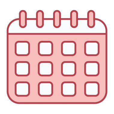 Takvim simgesi vektör illüstrasyonu