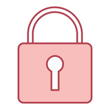 Dlock ikonpa. Güvenlik sistemi koruması ve güvenlik teması. Yalnız tasarım. vektör illüstrasyonu