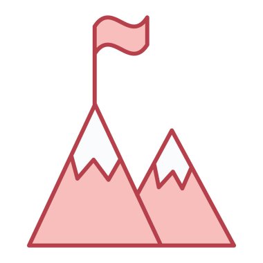 dağ ikonu vektör illüstrasyonu