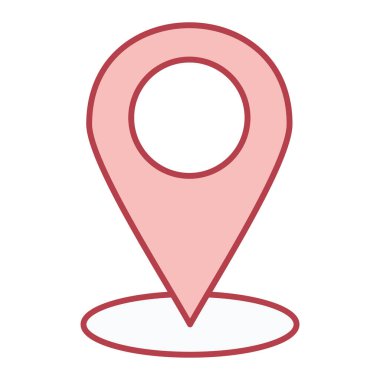 konum pin simgesi vektör illüstrasyonu