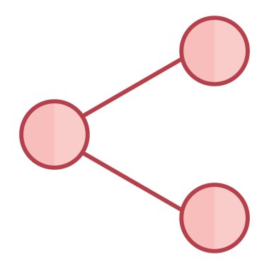 Paylaş. Web simgesi basit illüstrasyon