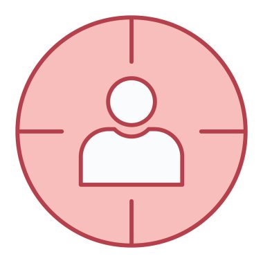 kullanıcı. Web simgesi basit illüstrasyon