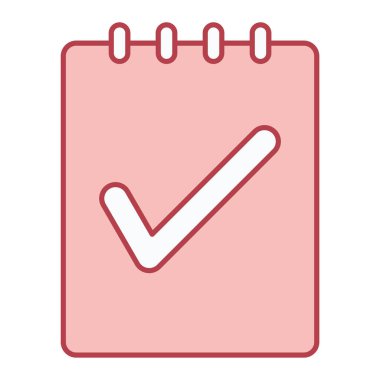 Kontrol listesi simgesi. Web için basit kalem vektör simgeleri çizimi