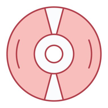 cd disk simgesi vektör illüstrasyonu