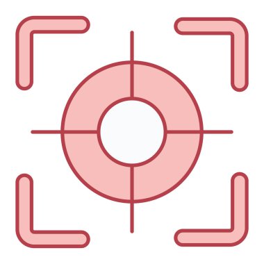 hedef simge vektör illüstrasyonu