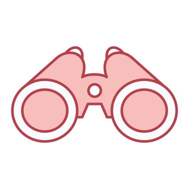 dürbün simgesi. Düz dizayn. vektör illüstrasyonu.