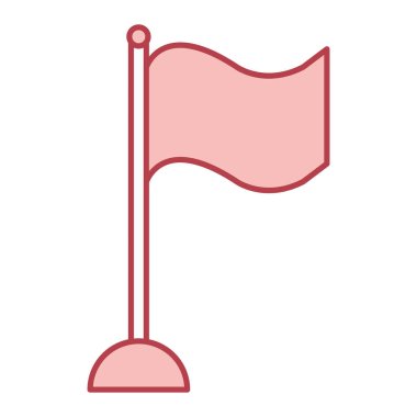 bayrak ikonu vektör illüstrasyonu