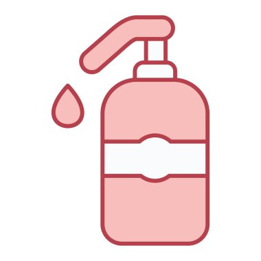 Bir şişe simgesinin vektör illüstrasyonu