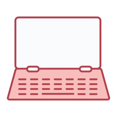 Dizüstü bilgisayar simgesi vektör çizimi