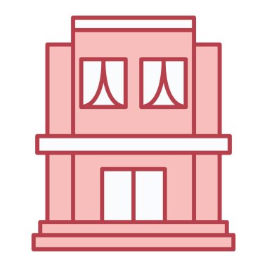 depolama binası ikon vektör illüstrasyonu