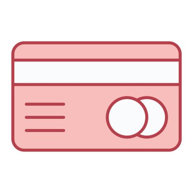 Kredi kartı ikonu vektör illüstrasyonu