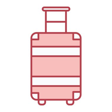 seyahat valiz simgesi vektör çizim grafik tasarımı