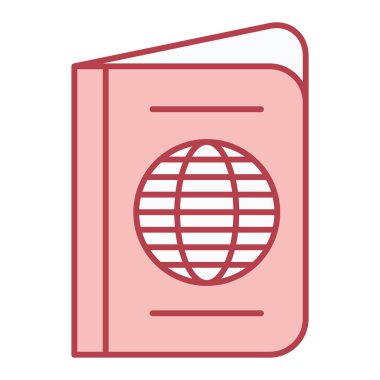 Seyahat simgesi vektör illüstrasyon tasarımlı pasaport