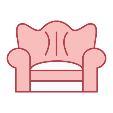 kanepe ikonu vektör illüstrasyonu