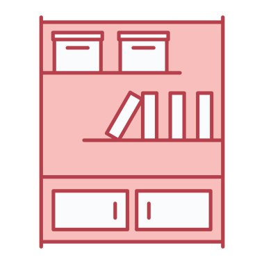 Kabine ikonu vektör illüstrasyonu