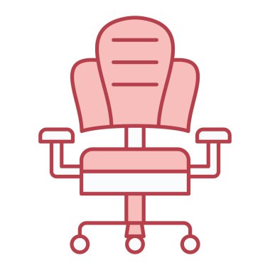 Ofis koltuğu ikonu. vektör illüstrasyonu