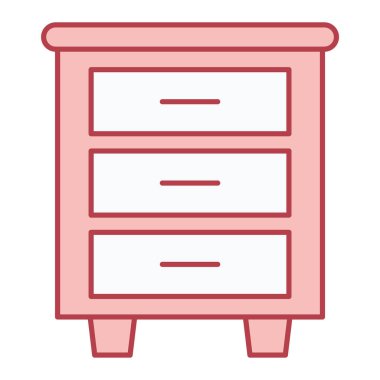 Kabine ikonu vektör illüstrasyonu