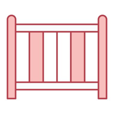 bebek beşiği ikonu. yatak odası vektör illüstrasyon sembolü tasarımı