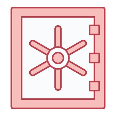 Modern güvenli simgenin vektör çizimi