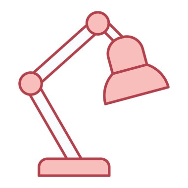 Lamba ikonu. Web için basit masa vektör simgeleri çizimi