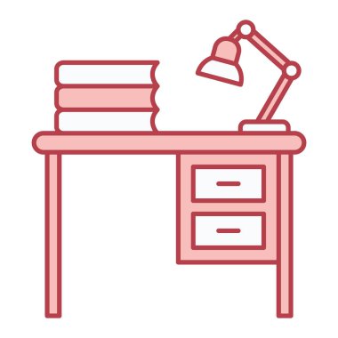 masa lambası ikonu vektör illüstrasyon tasarımı