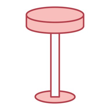 Modern sandalye simgesinin vektör illüstrasyonu