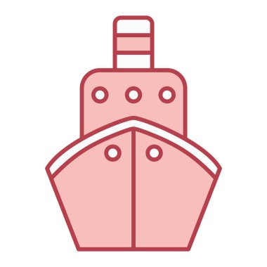 Gemi. Web simgesi basit illüstrasyon