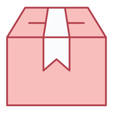 hediye kutusu simgesi, vektör illüstrasyonu