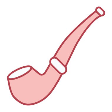 Boru ve el simgesinin vektör çizimi. eldiven koleksiyonu ve ağ için ahşap borsa sembolü.