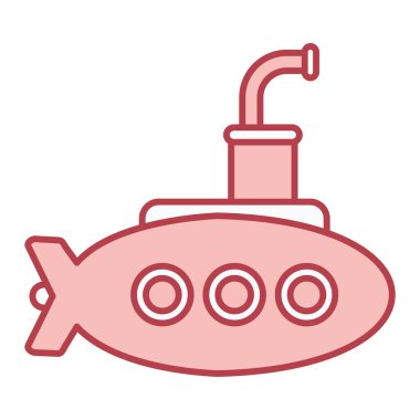 Denizaltı simge vektör çizim