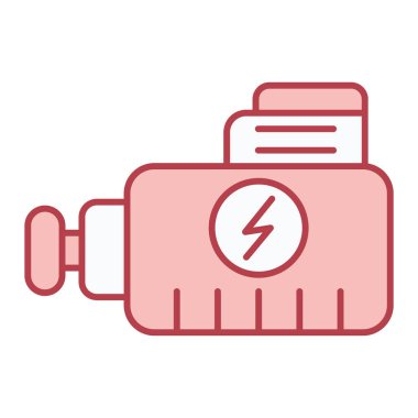 Pil simgesinin vektör illüstrasyonu