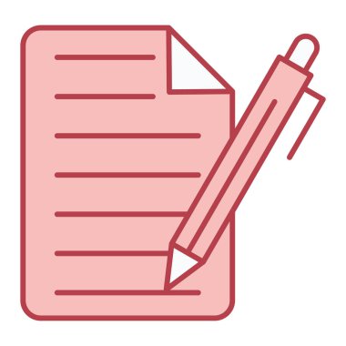 Belge. Web simgesi basit illüstrasyon