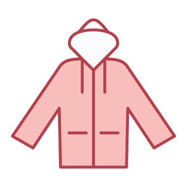 Ceket. Web simgesi basit illüstrasyon