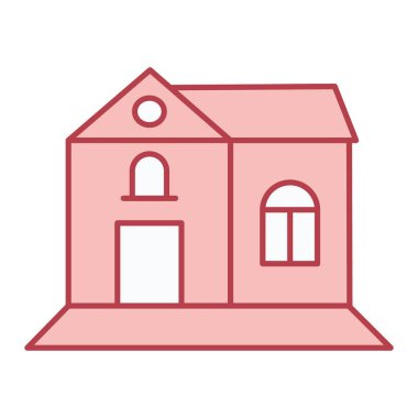 ev cephe simge vektör çizim tasarım inşa