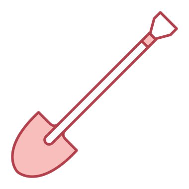 kürek simgesi vektör illüstrasyonu