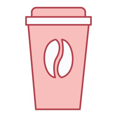 kahve fincanı simgesi vektör illüstrasyon grafik tasarımı