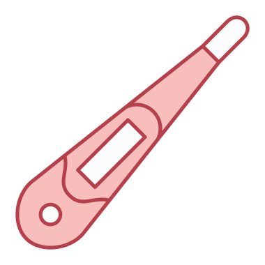 Termometrenin tek izole edilmiş ikonunun vektör çizimi