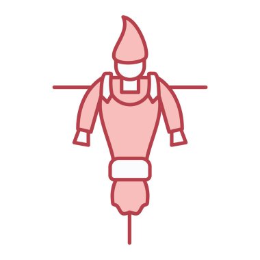 Miğferi olan bir ortaçağ savaşçısının vektör çizimi