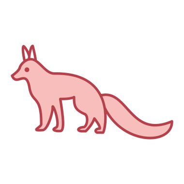 Şirin kanguru simgesi vektör illüstrasyon tasarımı