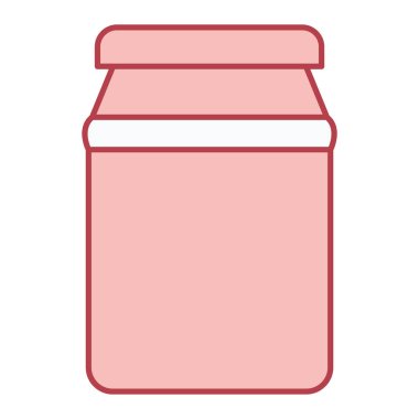 Reçel ikonlu kavanoz. Web için mason şişe vektör simgelerinin özet çizimi