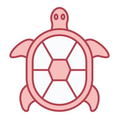 deniz kaplumbağası ikonu vektör illüstrasyonu