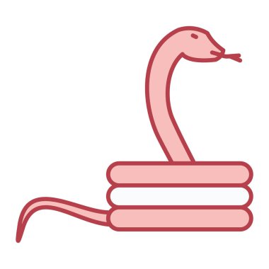 Bir kuşun çizgi film simgesinin vektör çizimi