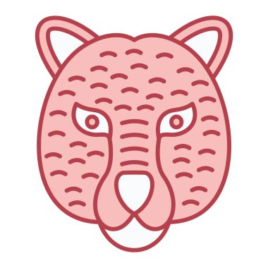 Tatlı bir domuz kafasının vektör çizimi