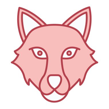 kedi başı simgesi vektör illüstrasyonu