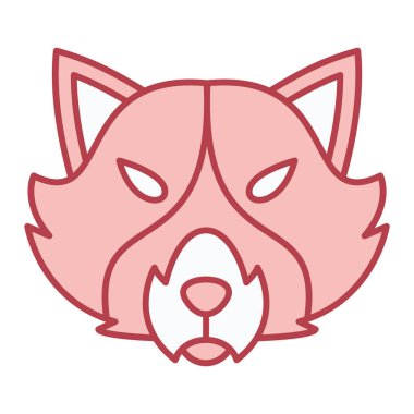 kedi başı simgesi vektör illüstrasyonu