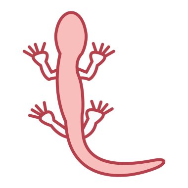 Kolları ve vektör illüstrasyonu olan sevimli yavru hayvan el çizimi.