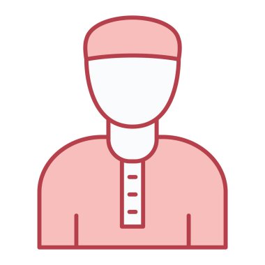 Üniformalı adam, vektör çizimi.