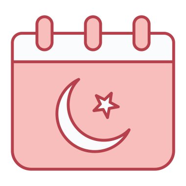 Bir tarih simgesinin vektör illüstrasyonu